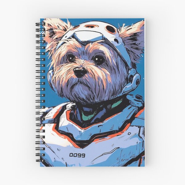 Item preview, Yorkshire Terrier Eva Space Pilot - White Suit designed and sold by DigitalMarble.