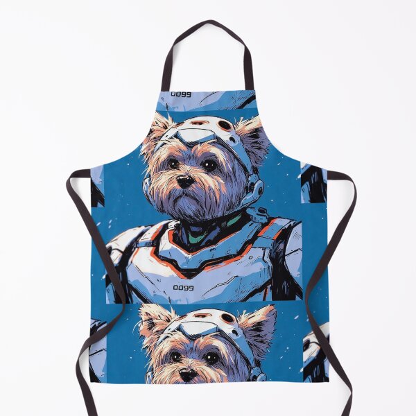 Item preview, Yorkshire Terrier Eva Space Pilot - White Suit designed and sold by DigitalMarble.