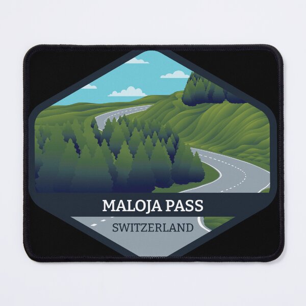 Item preview, Maloja Pass Road in Switzerland designed and sold by AestheticColor.