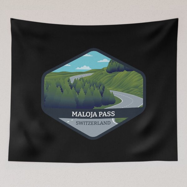 Item preview, Maloja Pass Road in Switzerland designed and sold by AestheticColor.