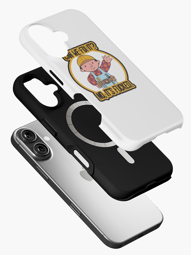 Thumbnail 2 von 4, iPhone-Hülle, Lustiges Meme, können wir es reparieren, nein, es ist f ked / Können wir es reparieren? Nein, es ist Fucked The Builder Aufkleber designt und verkauft von Jesticker.