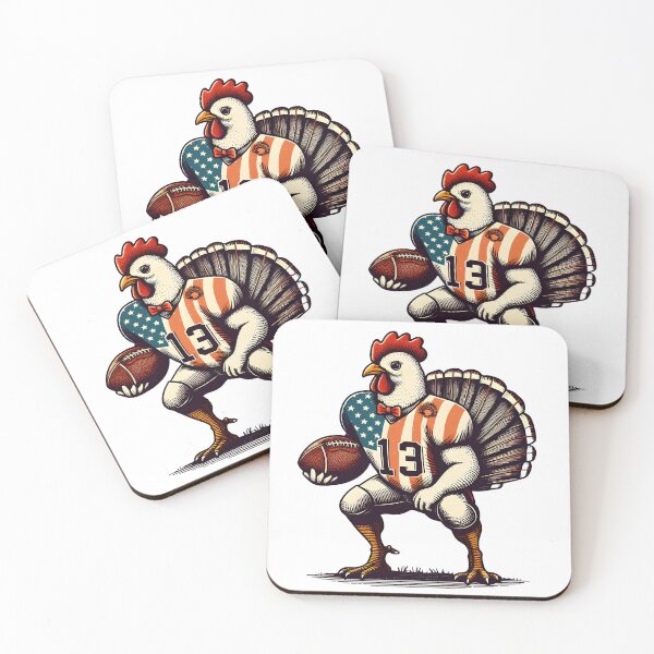 Item preview, Thanksgiving Football Turkey designed and sold by GalaxyGraffiti.