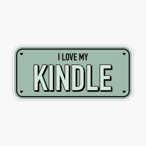 I Love My Kindle / Bookworm Aesthetic Pastel Purple Bumper Sticker for Book  Lovers Merch and Kindle Readers Tbr Smuttok - Kindle Smut - Sticker