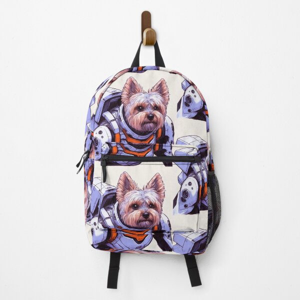 Item preview, Yorkshire Terrier Eva Space Pilot - White Stance designed and sold by DigitalMarble.