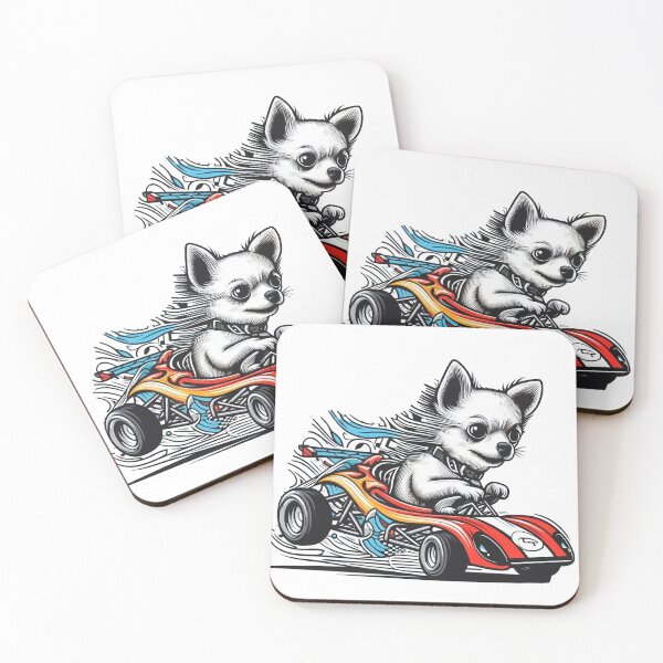 Item preview, Chihuahua's Tiny Race Car Rally designed and sold by Wonderall.