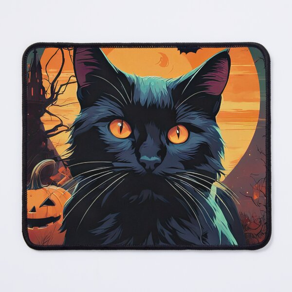 Item preview, Black Cat And Pumpkins designed and sold by Bilisik.