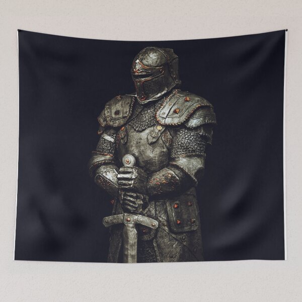 Item preview, Statue of medieval knight in metal armor designed and sold by stevanovicigor.