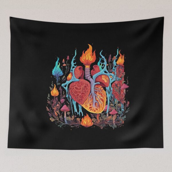 Item preview, Burning heart designed and sold by Tysiek.