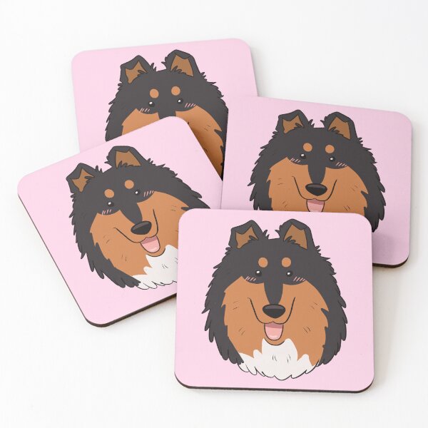 Item preview, Cute cartoon rough collie dog face designed and sold by Yaragold.