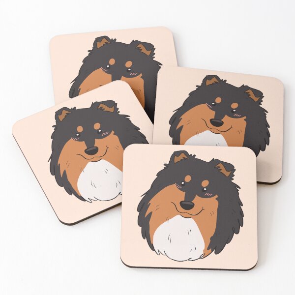Item preview, Cute cartoon rough collie dog face designed and sold by Yaragold.