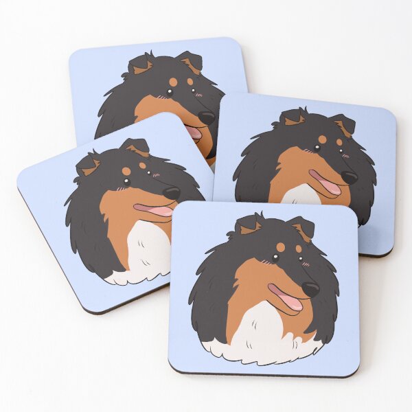 Item preview, Cute cartoon rough collie dog face designed and sold by Yaragold.