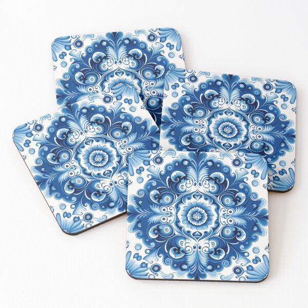 Item preview, Gzhel of Russia Pattern designed and sold by Ellimade.