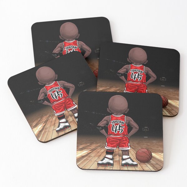 Item preview, MJ appears on the basketball court wearing his No.45 away jersey. I'M BACK. designed and sold by kgm-puddings.