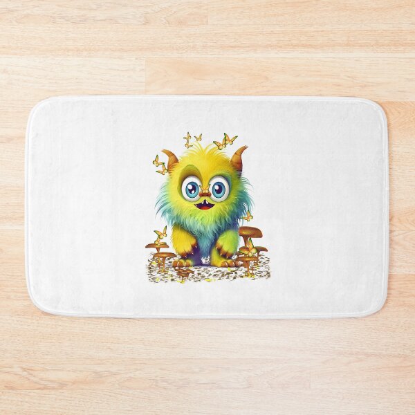 Item preview, Furry little creature surprised by butterflies, fantasy art designed and sold by LoneAngel.