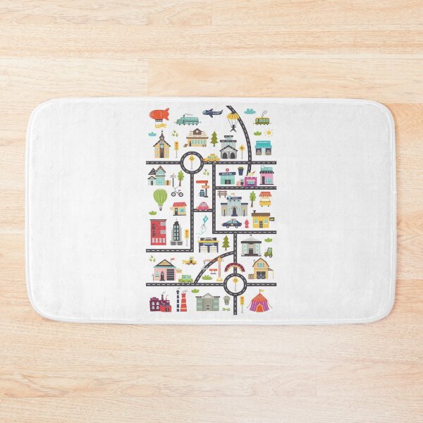 Item preview, Play Cars On Dad's Back Mat Road Car Race Track designed and sold by 365CarMods Official.
