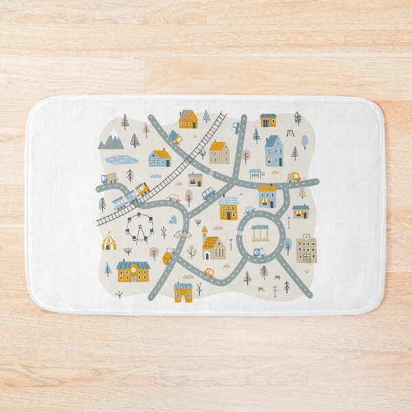 Item preview, Play Cars On Dad's Back Mat Road Car Race Track designed and sold by 365CarMods Official.