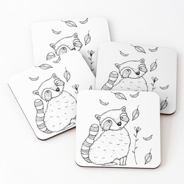 Artikelvorschau, Raccoon Illustration entworfen und verkauft von MPAUSHOP.