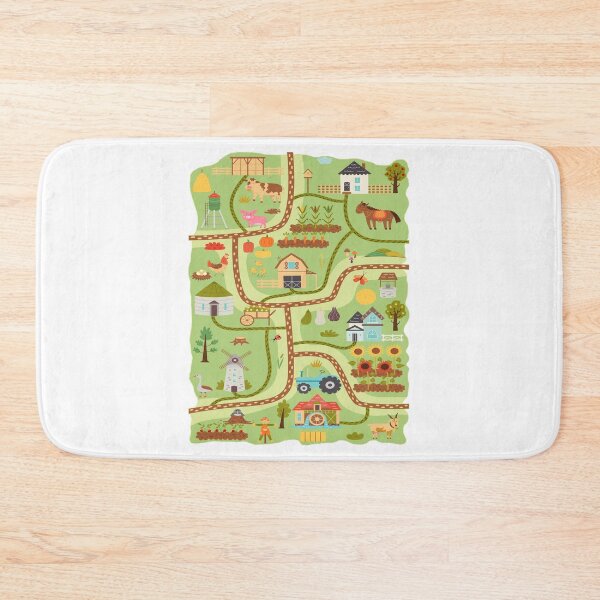 Item preview, Farmyard Adventure Play Mat - A Countryside Journey on Your Back designed and sold by 365CarMods Official.