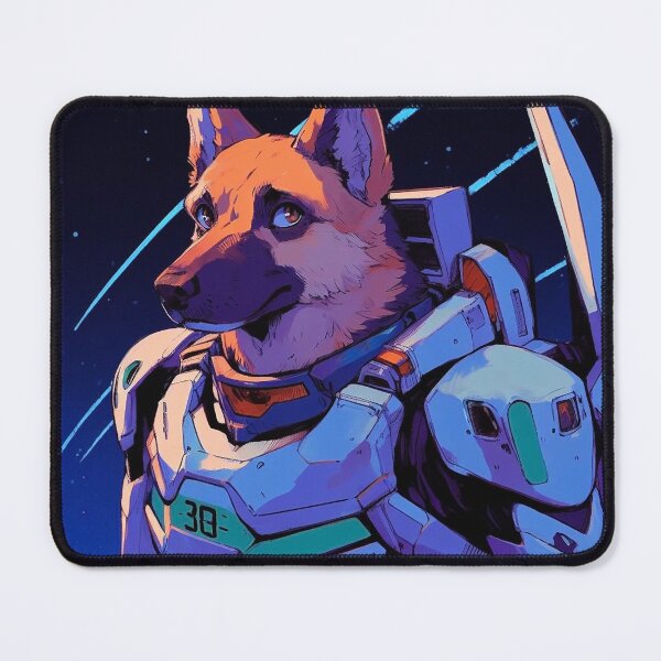Item preview, German Shepherd Eva Space Pilot - Shooting Stars designed and sold by DigitalMarble.