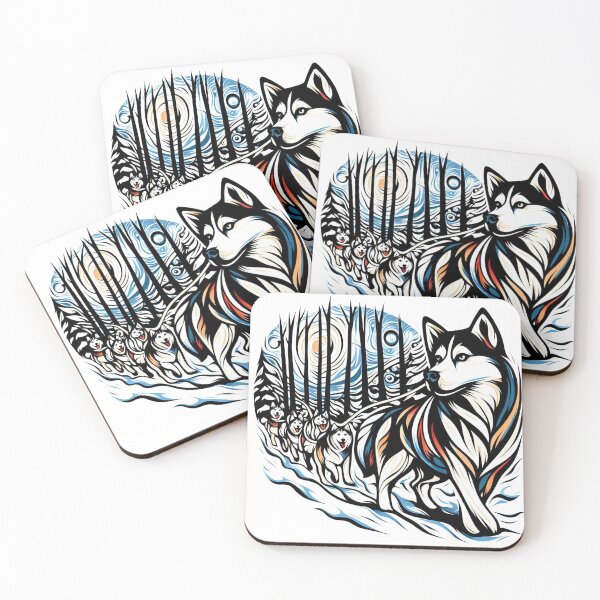 Item preview, Siberian Husky's Snowy Expedition designed and sold by Wonderall.