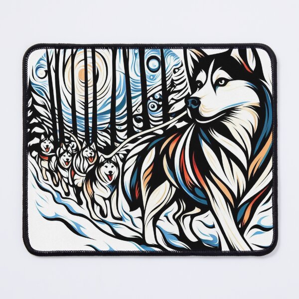 Item preview, Siberian Husky's Snowy Expedition designed and sold by Wonderall.