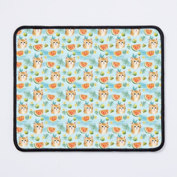 Item preview, Pawsome Paradise: Whimsical Watercolor Patterns with Adorable Cats in Summer designed and sold by qoodesignstudio.
