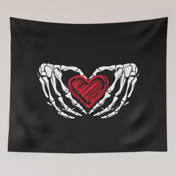 Item preview, Skeleton hands with heart designed and sold by SabatStudio.