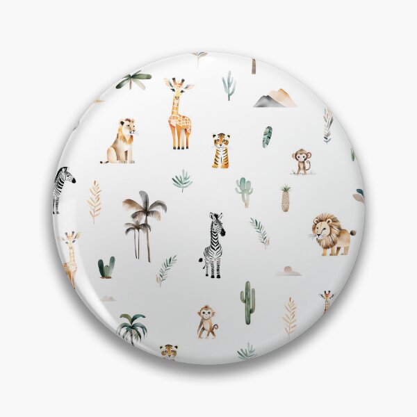 Item preview, charming and adorable baby safari animal pattern for baby products designed and sold by BCArtStudio04.