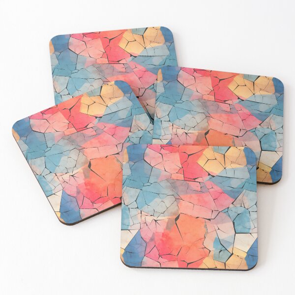 Item preview, Colourful stained glass style pattern  designed and sold by workshoot.