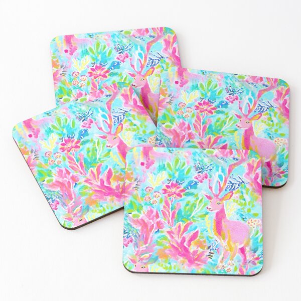 Item preview, Preppy deer in Palm Beach style designed and sold by SophieClimaArt.