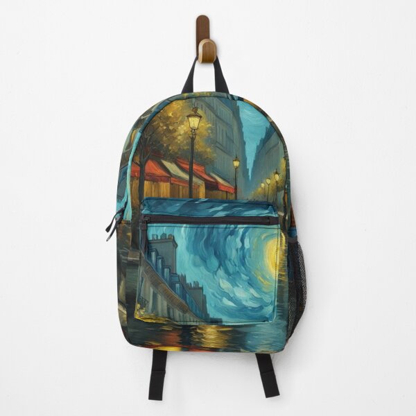 Item preview, Paris street in moonlight abstract art designed and sold by JackFreestone.
