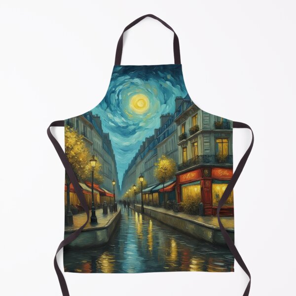 Item preview, Paris street in moonlight abstract art designed and sold by JackFreestone.