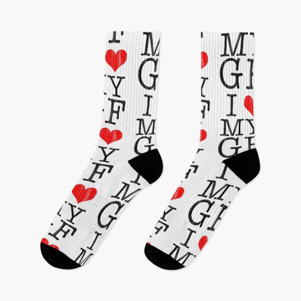 Item preview, I Love My Girlfriend I Heart My GF Valentines Day Couples Gift designed and sold by shoptshirtswag.