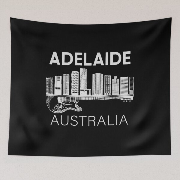 Artikelvorschau, Adelaide Australien Souvenir Gitarrenmusik Adelaide entworfen und verkauft von DSWShirts.