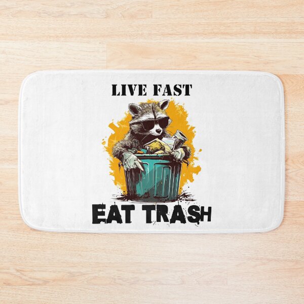 Item preview, Live Fast Eat Trash Black font designed and sold by Wanutcha Manochai.