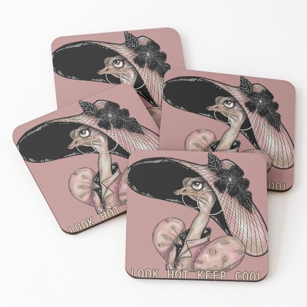 Item preview, Look hot keep cool cute ostrich. vintage style designed and sold by La Loca.