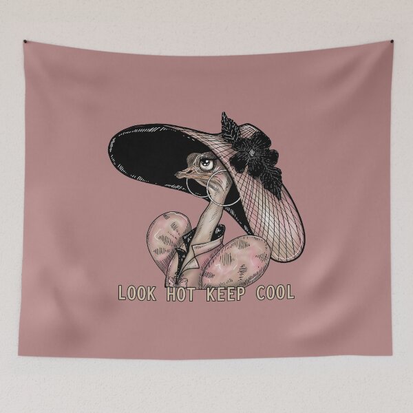 Item preview, Look hot keep cool cute ostrich. vintage style designed and sold by La Loca.
