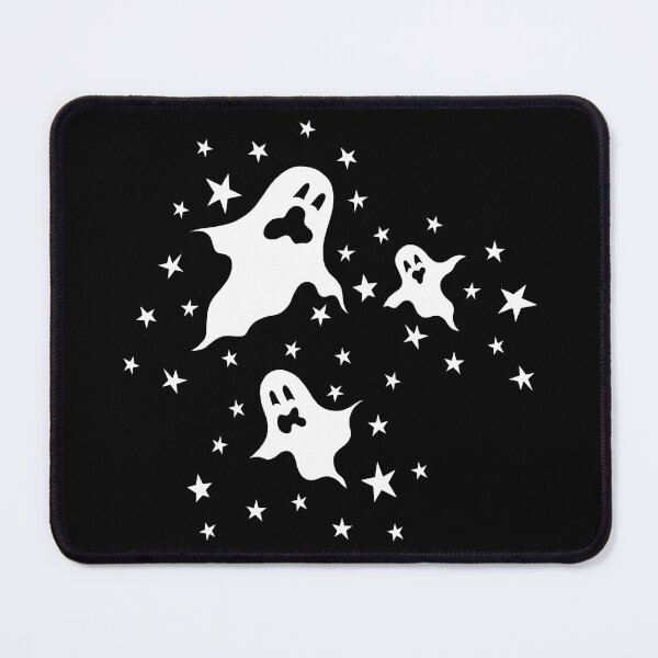 Item preview, Halloween Ghosts + Stars - Black Background designed and sold by Helen McCartney Designs.