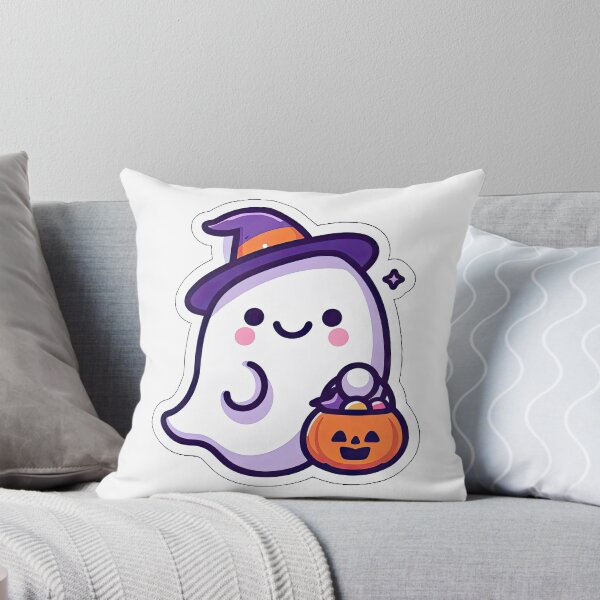 Item preview, Boo-tiful Smile: Cute Ghost Sticker designed and sold by CvividVerse.