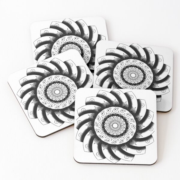 Item preview, Floral design with black and white  designed and sold by Beyond the sky.