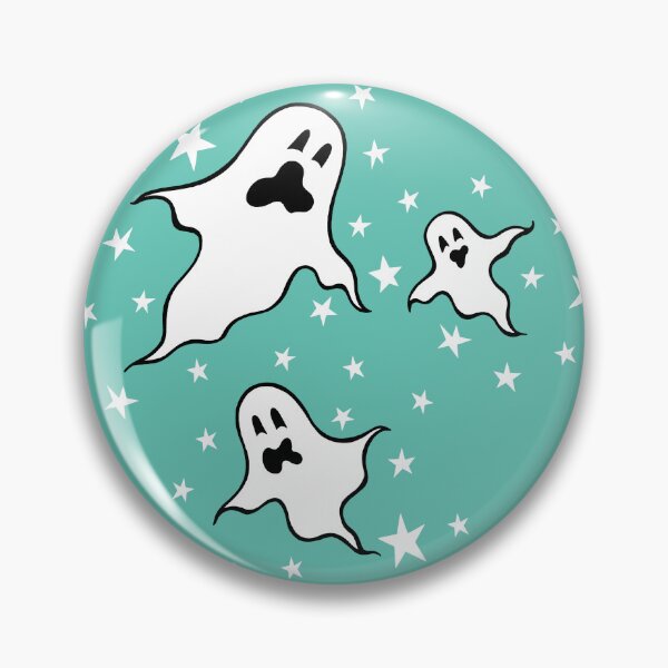 Item preview, Halloween Ghosts + Stars - Green Background designed and sold by Helen McCartney Designs.