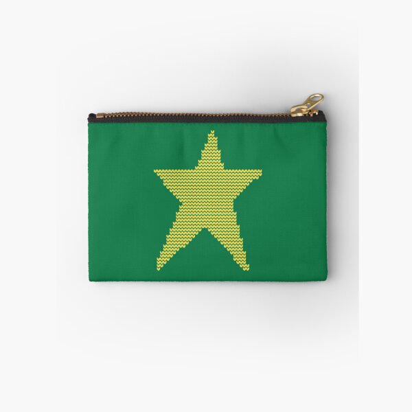 Item preview, Yellow Christmas Star on Green Knitted Sweater Style designed and sold by ellenhenry.