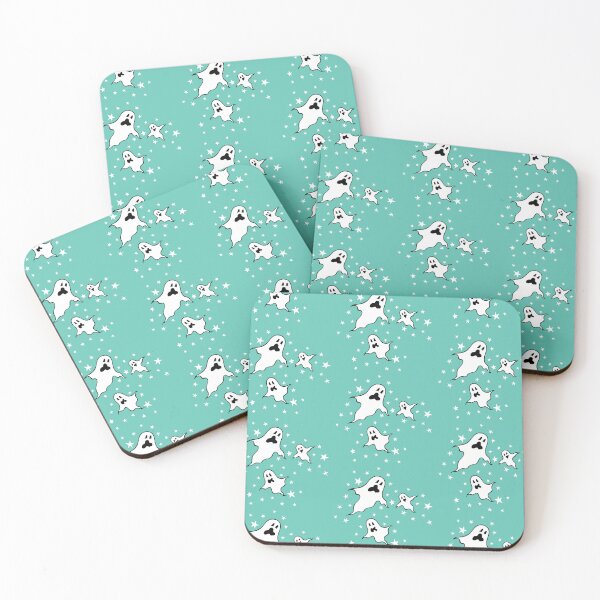 Item preview, Halloween Ghosts 2 - Green Background designed and sold by Helen McCartney Designs.