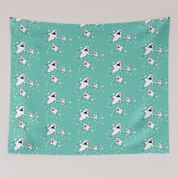 Item preview, Halloween Ghosts 2 - Green Background designed and sold by Helen McCartney Designs.