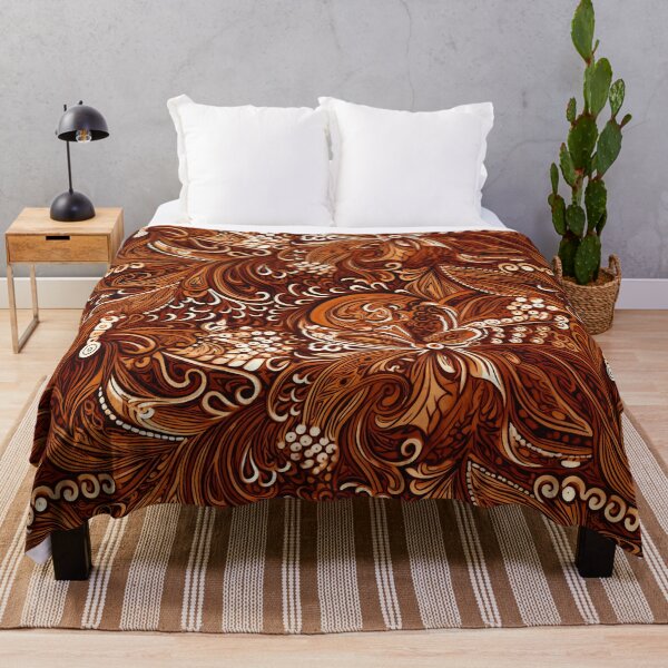 Artikelvorschau, Golden brown Batik Pattern entworfen und verkauft von SideSignal.