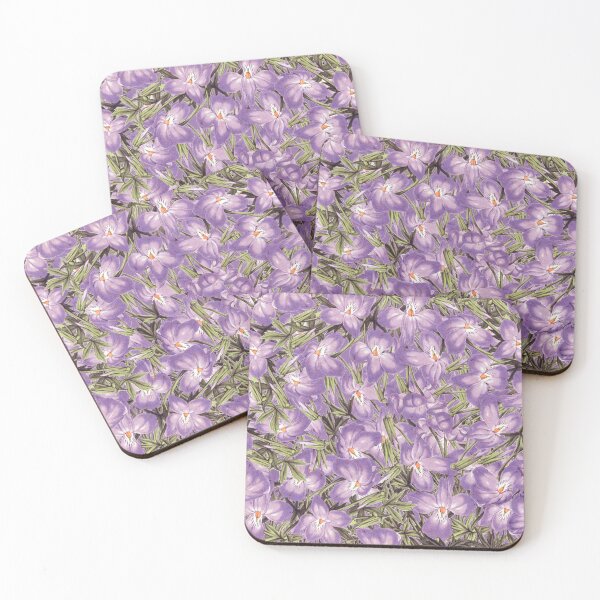 Item preview, Purple Flowers with Green Plants  designed and sold by Asmaa Abdul-Azim.
