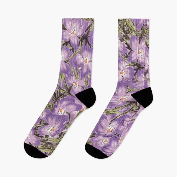 Item preview, Purple Flowers with Green Plants  designed and sold by Asmaa Abdul-Azim.