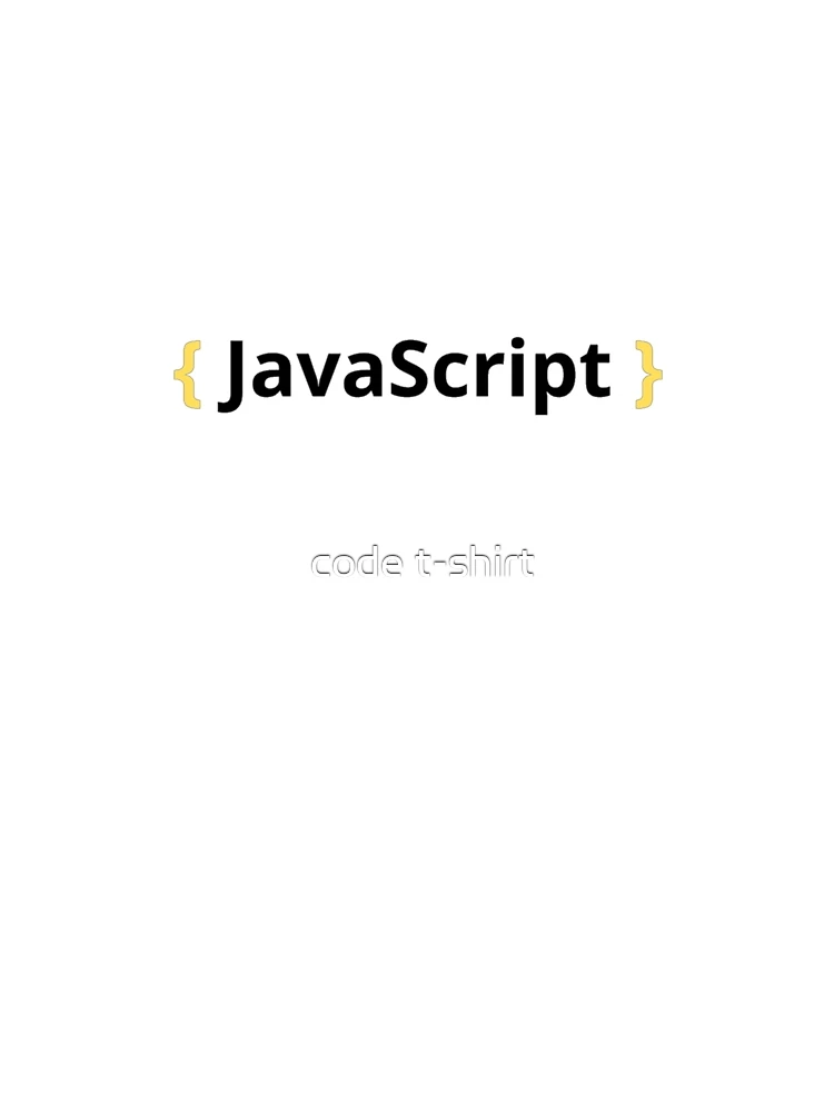Thumbnail 4 of 4, Graphic T-Shirt, JavaScript programming language logo designed and sold by code t-shirt.