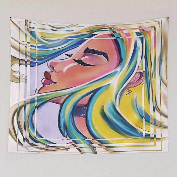 Item preview, Beautiful Woman Abstract Art designed and sold by gleefulme.