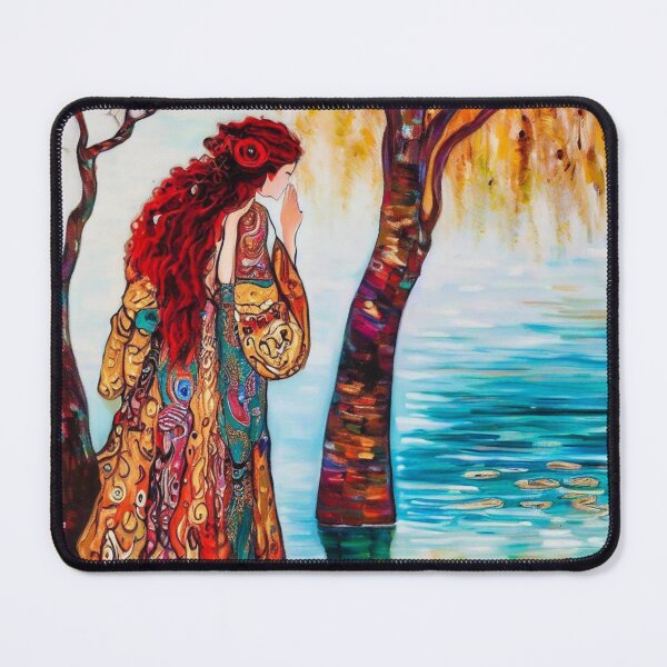 Item preview, Gorgeous redhead, boho woman near the water. High quality boho art  designed and sold by CristalleLisa.